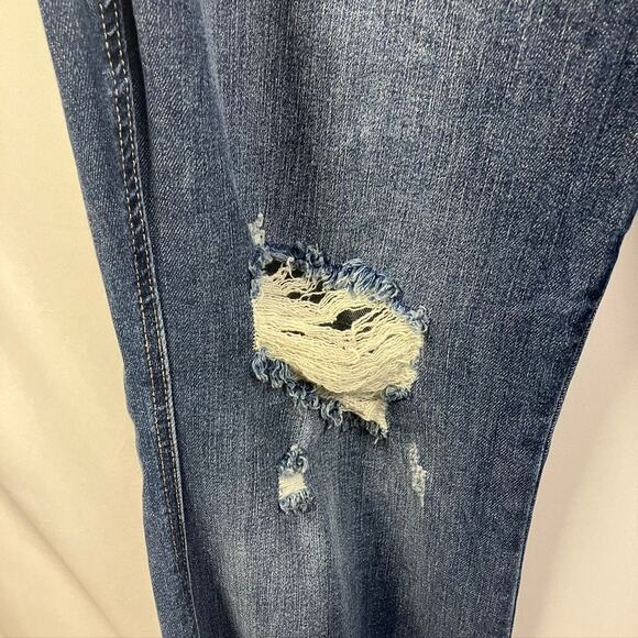 Judy Blue High Rise Control Top Distressed Flare Jeans JB88739 Womens 20W Denim - Picture 3 of 16